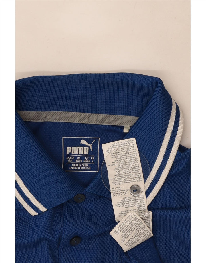 Polo Puma Hombre Grande Poliéster Azul