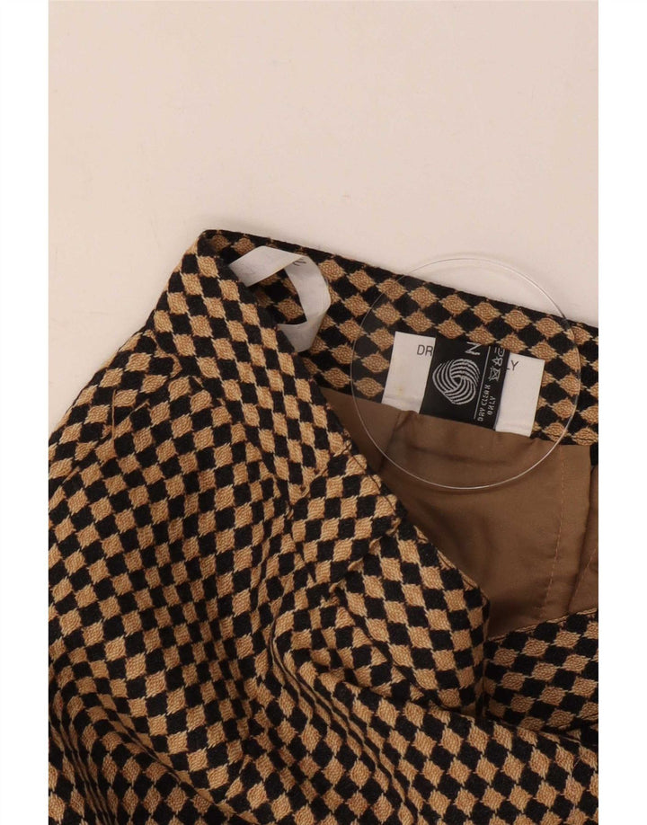 Falda lápiz para mujer Michael H UK 12 Medium W26 Beige Argyle/Lana de diamante