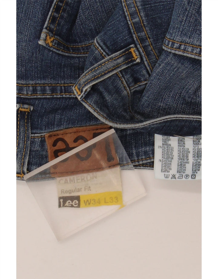 LEE Vaqueros rectos Cameron de corte regular para hombre W34 L33 Algodón azul