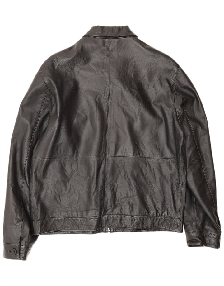Conbipel Chaqueta de cuero para hombre IT 54 XL Cuero negro