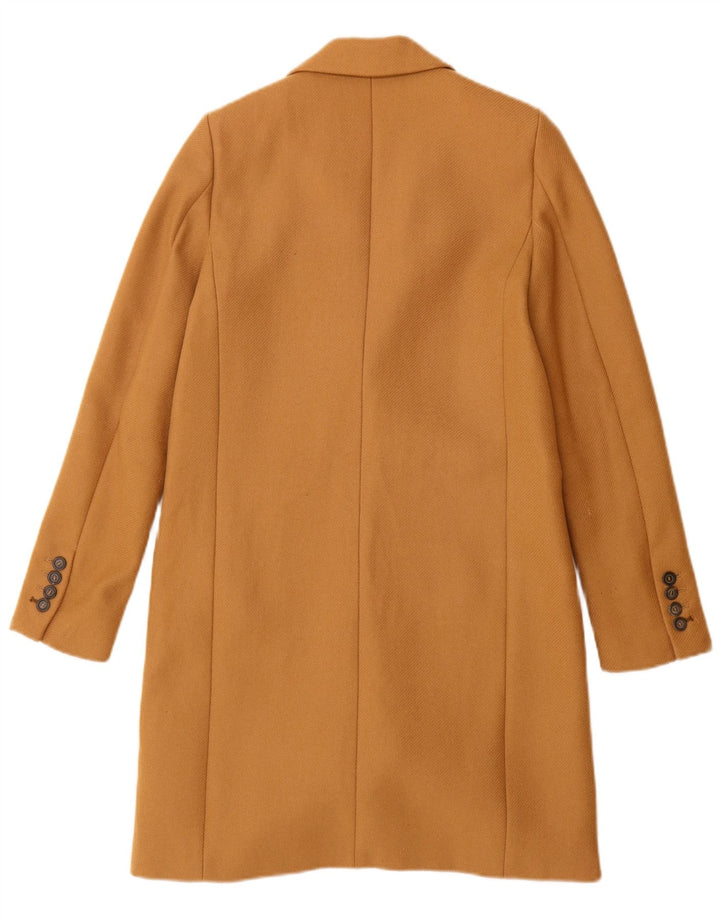 Zara Mujer Abrigo UK 6 XS Lana Marrón