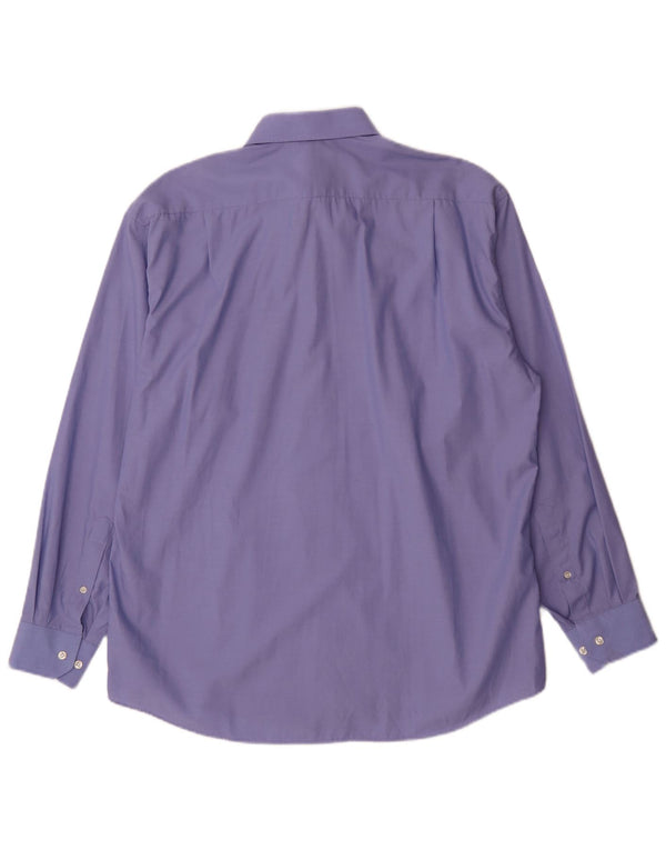 Marks & Spencer Camisa para hombre Talla 41 16 Grande Azul Algodón Clásico
