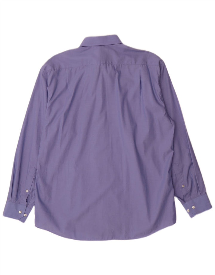 Marks & Spencer Camisa para hombre Talla 41 16 Grande Azul Algodón Clásico