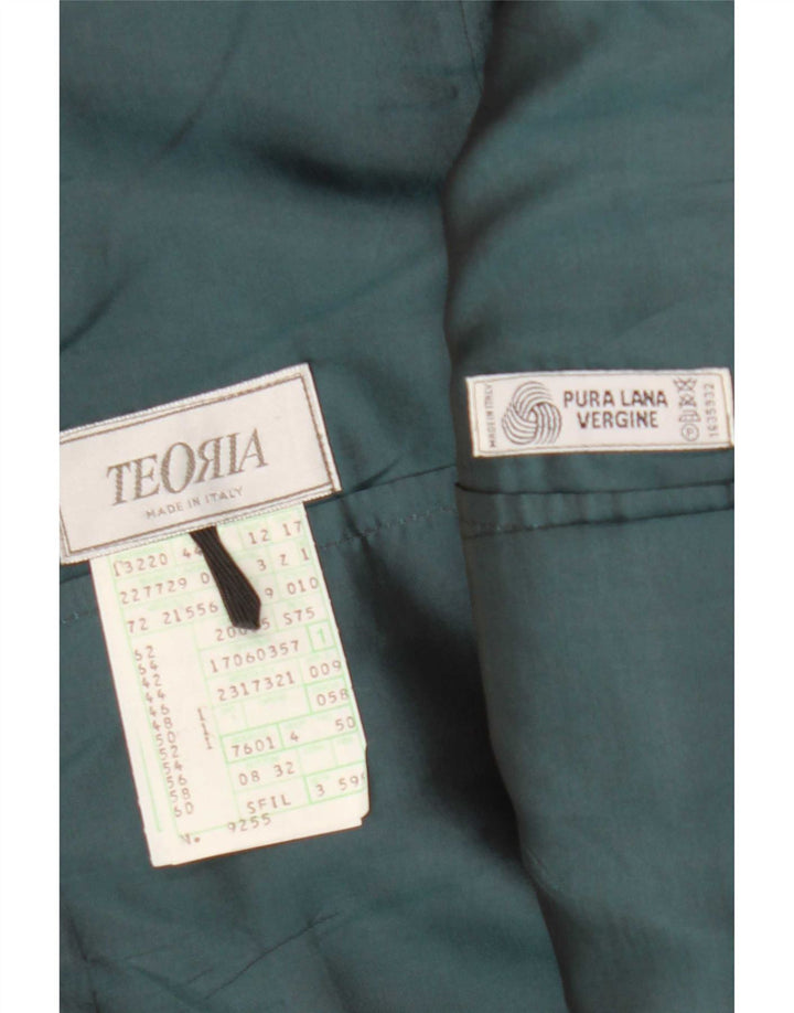 Vintage hombres 2 botones Blazer chaqueta IT 52 XL azul marino comprobar