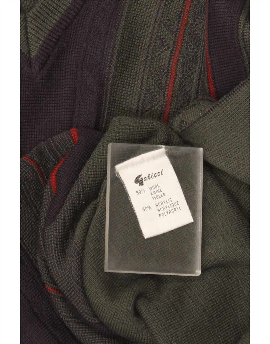 Gabicci Jersey Con Cuello En V De Lana Color Block Medium Caqui Hombre