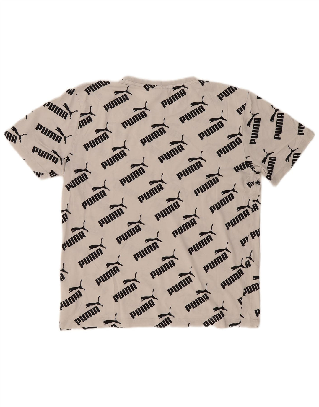 Puma Camiseta gráfica para hombre Top Small White Cotton