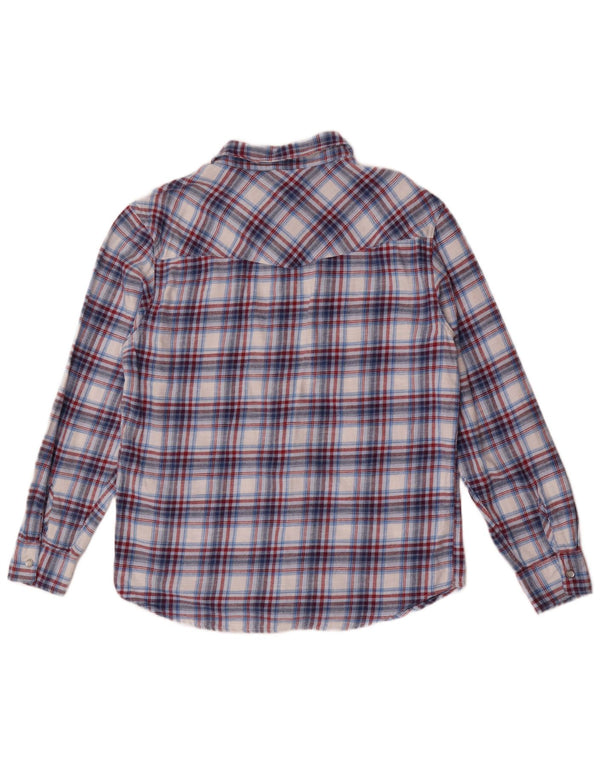 Levi's Hombre Camisa De Franela De Algodón A Cuadros Azul Medio