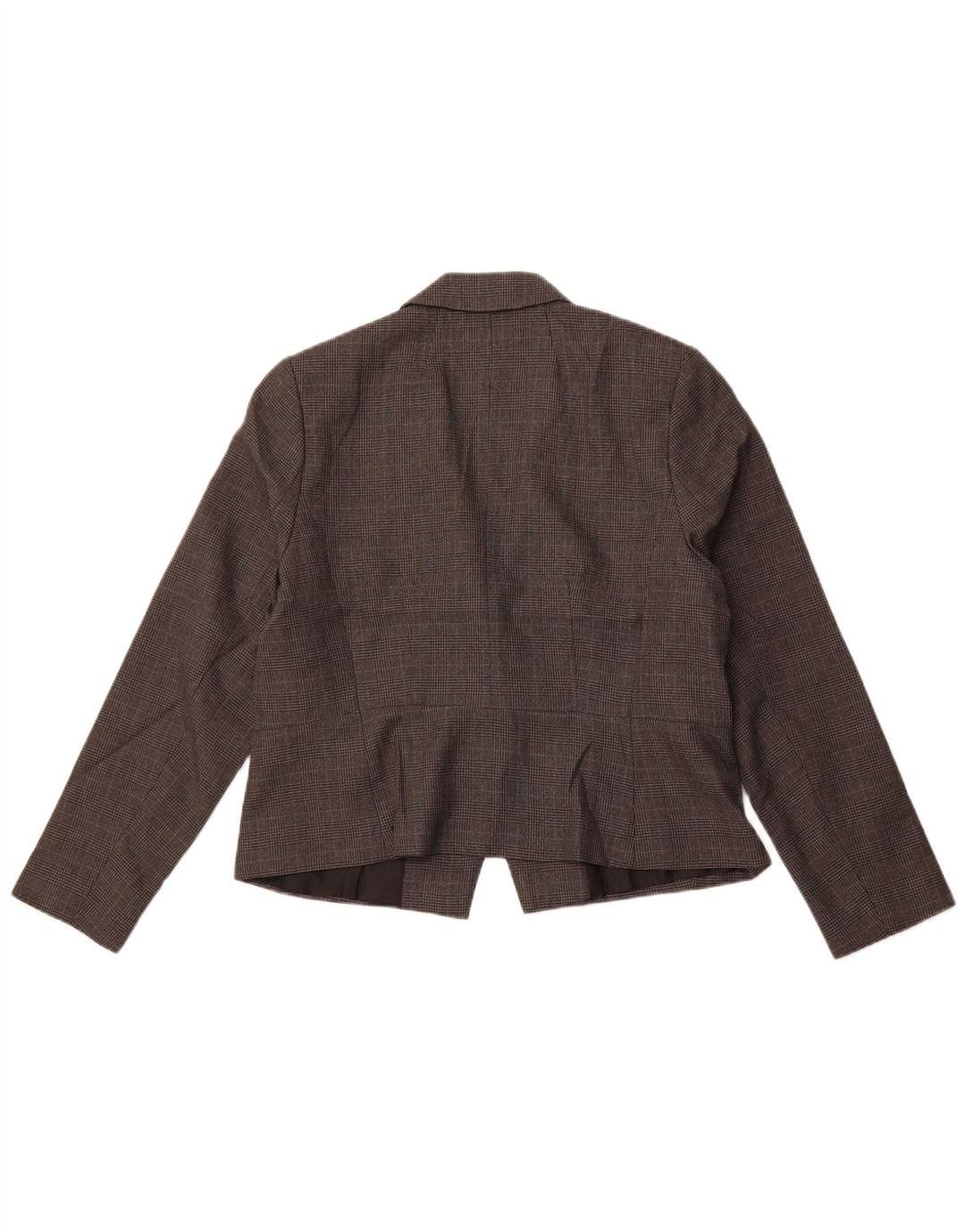 MARKS & SPENCER Chaqueta tipo blazer de 1 botón para mujer UK 46 Large Grey Check