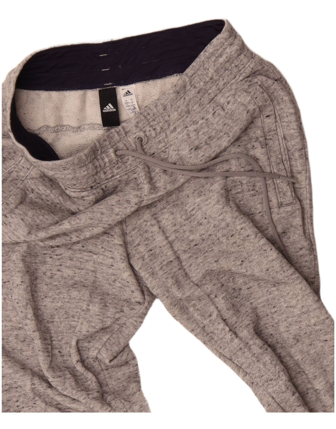 ADIDAS Pantalones de chándal para mujer Joggers UK 8/10 Pequeño gris moteado