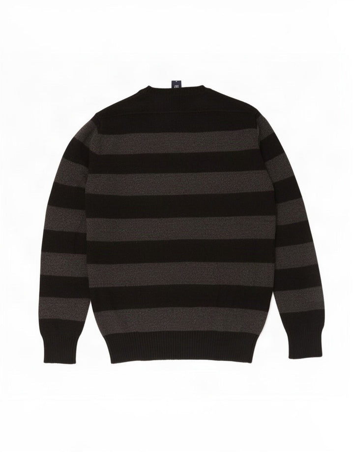 Gap Jersey De Cuello Redondo Para Hombre De Algodón A Rayas Gris Medio
