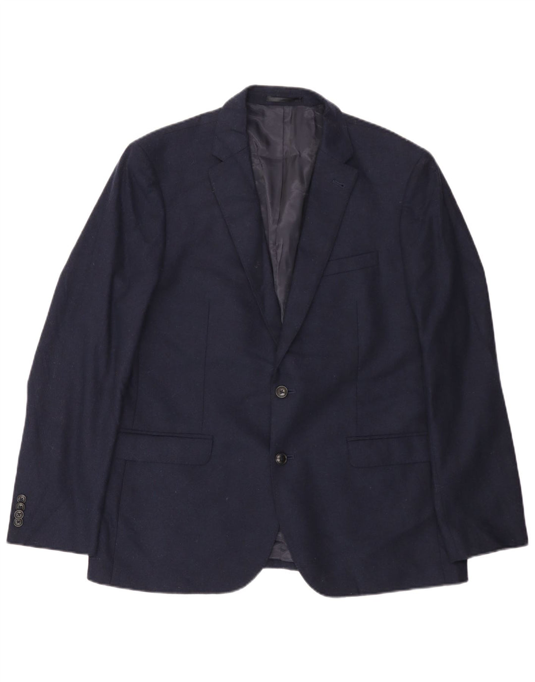 John Lewis Chaqueta tipo blazer de 2 botones para hombre UK 44 2XL Lana azul marino