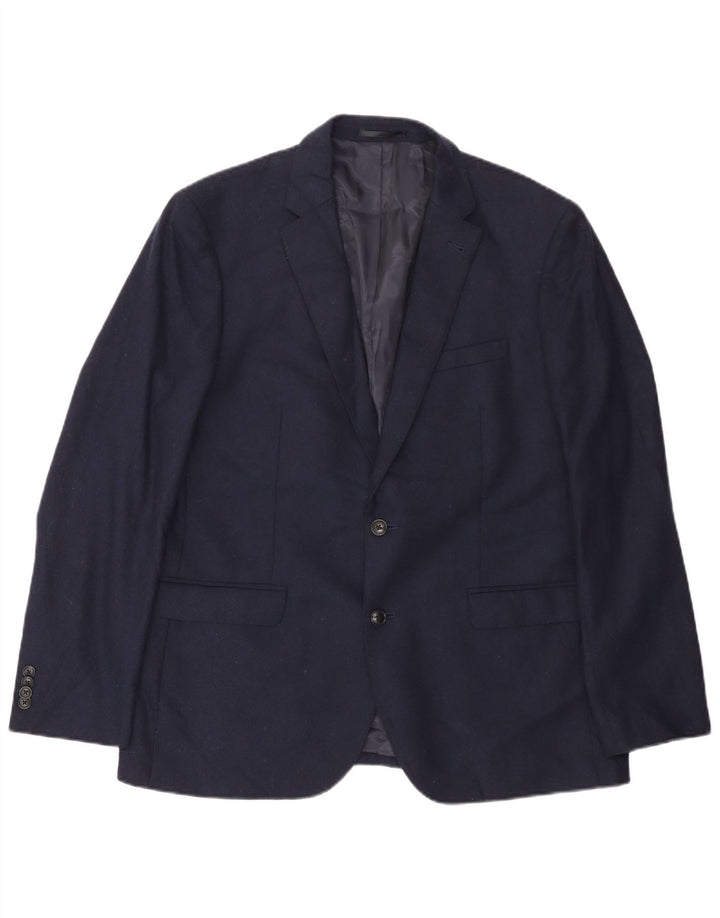 John Lewis Chaqueta tipo blazer de 2 botones para hombre UK 44 2XL Lana azul marino