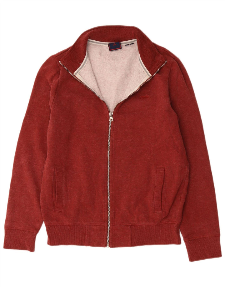 Superdry Chaqueta De Chándal Para Hombre De Algodón Rojo Medio