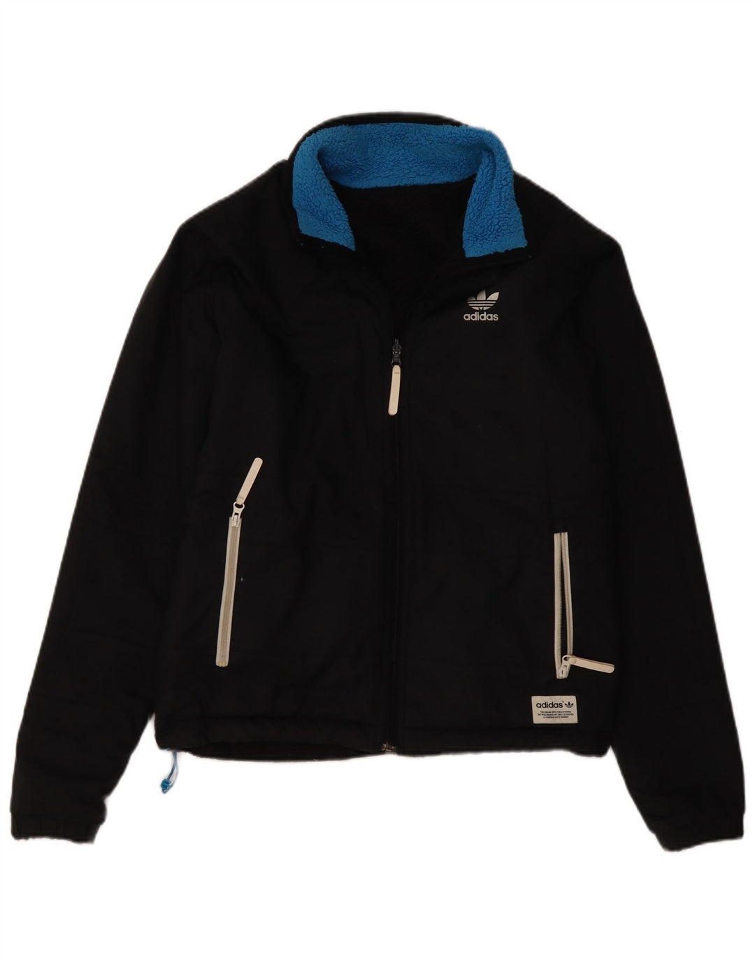 Adidas Chaqueta Reversible para Hombre UK 38 Medium Negro Poliéster