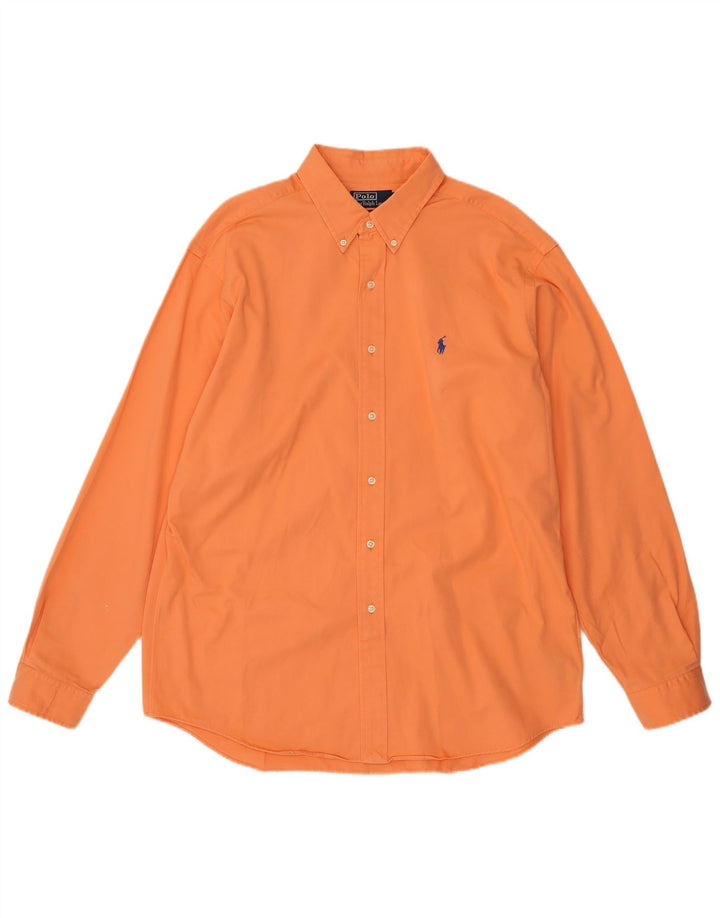Polo Ralph Lauren Camisa Ellington para hombre XL Algodón naranja