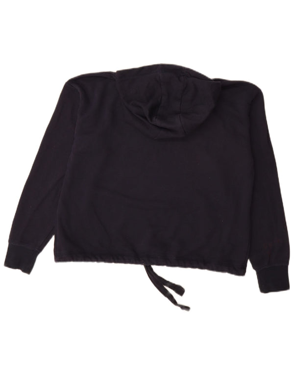 Champion Sudadera con capucha gráfica de gran tamaño para mujer UK 10 Small Azul marino