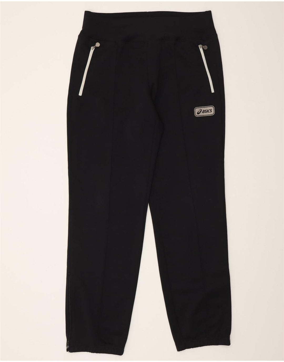 ASICS Pantalones de chándal para mujer Joggers UK 14 Large Negro Poliéster