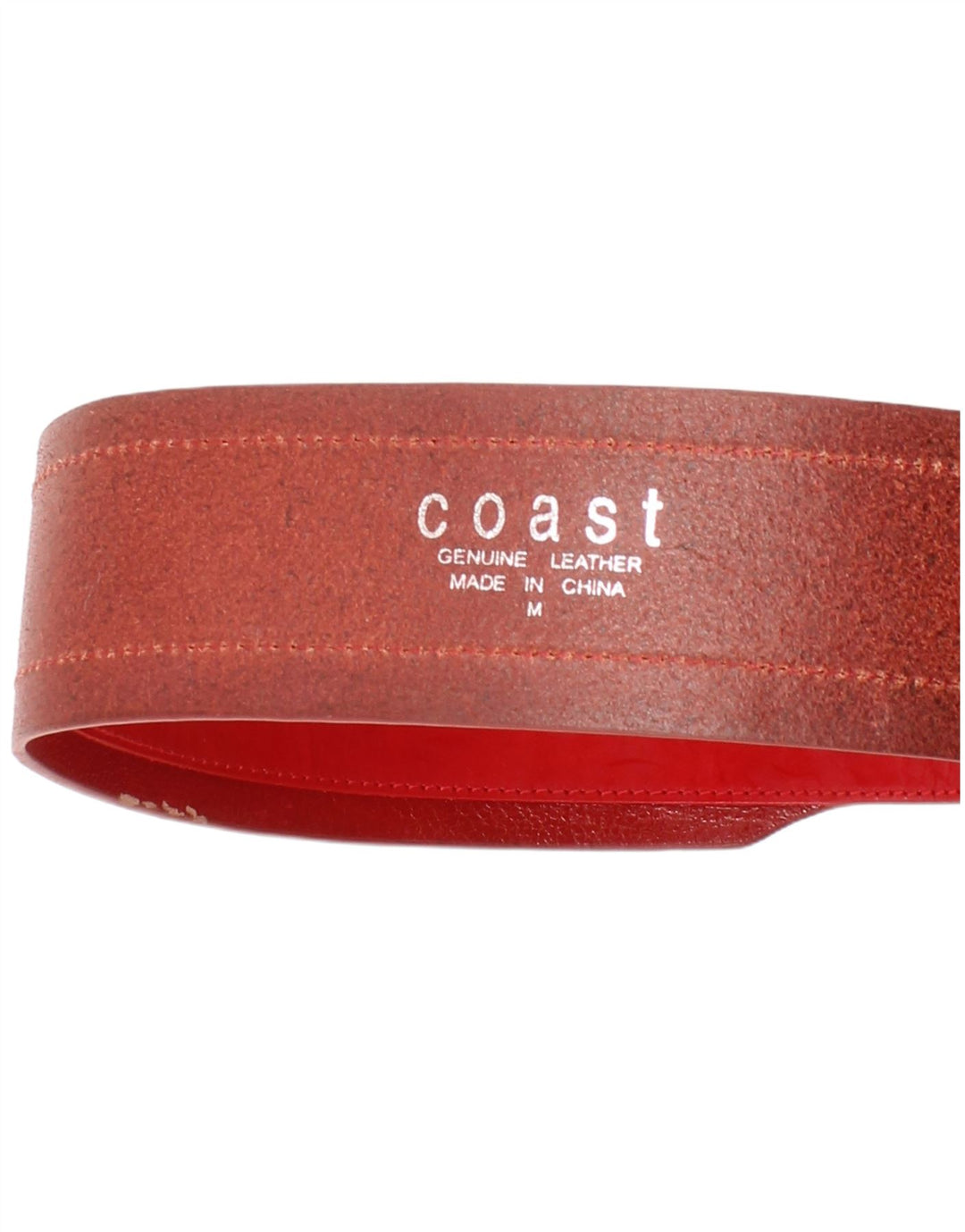 Cinturón De Cuero Para Mujer Coast Medium L34 Cuero Rojo