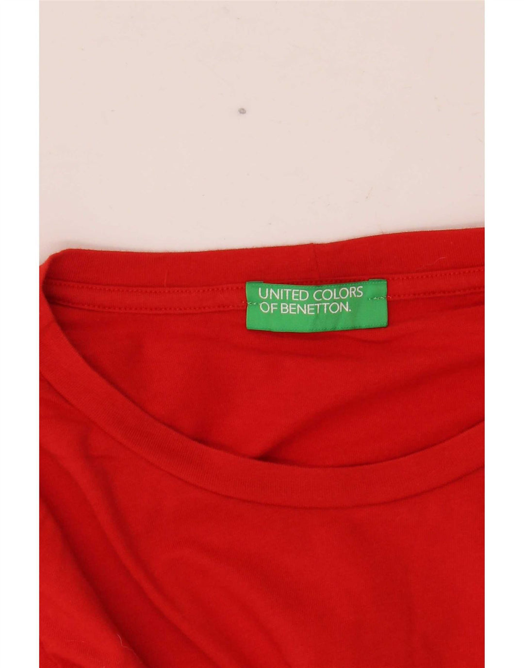 Benetton Camiseta Sin Mangas Mujer UK 40 Small Rojo