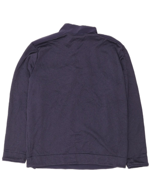 Under Armour Hombre Zip Neck Sudadera Jumper XL Azul Marino Poliéster