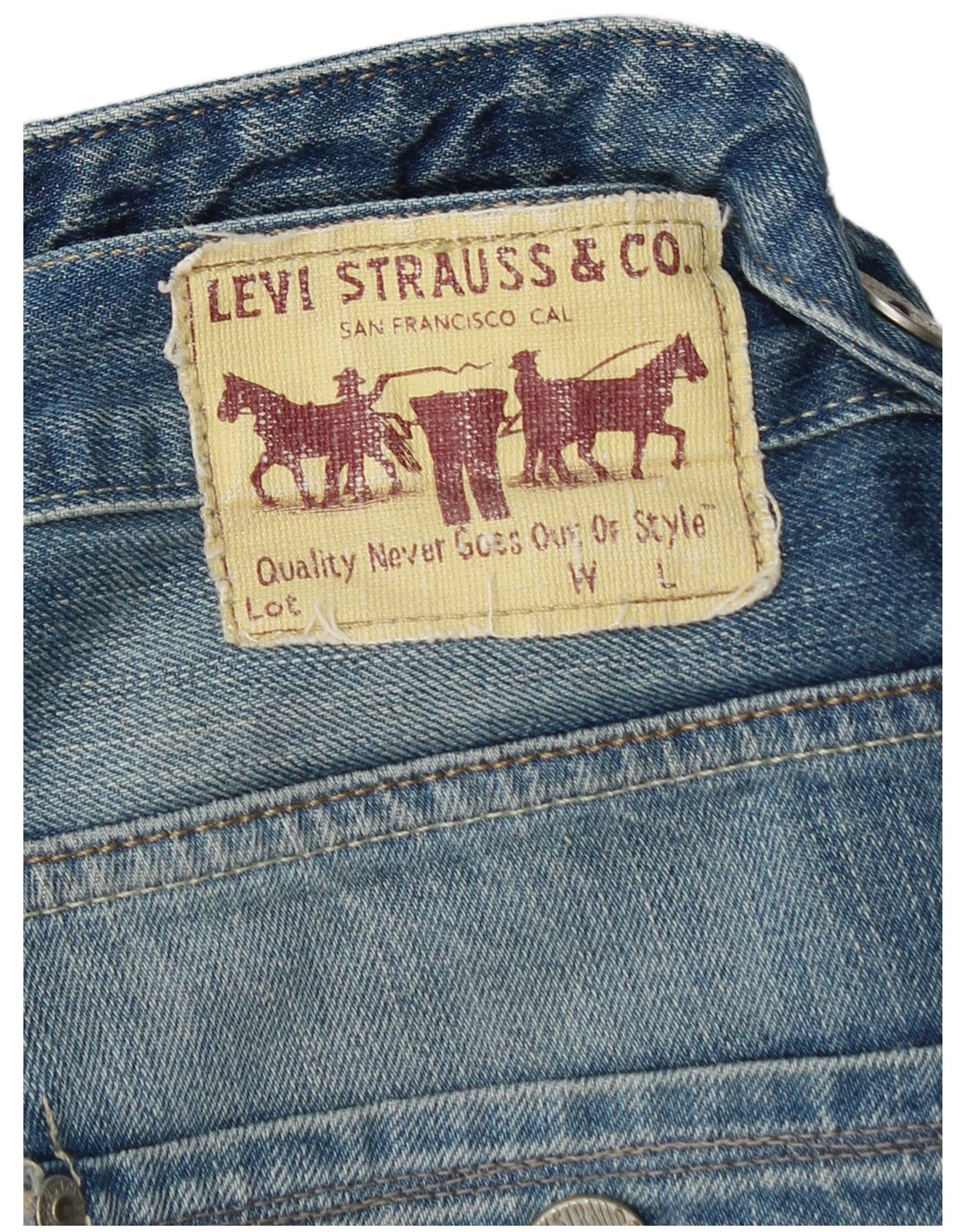 LEVI'S Mujer 504 Vaqueros Bootcut W32 L32 Azul