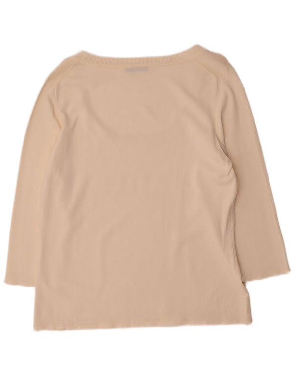 Marella Top para mujer manga 3/4 UK 20 2XL Blanco roto