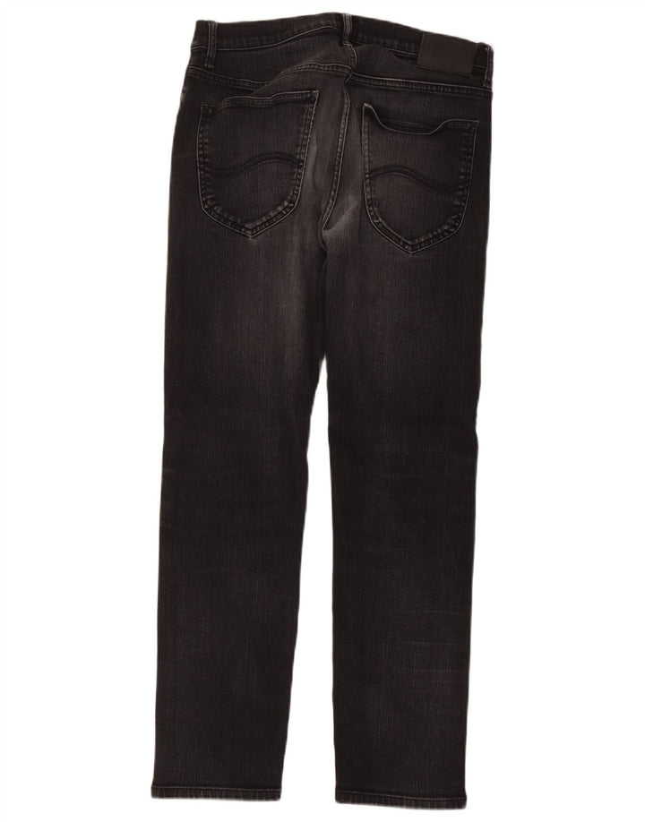 Lee Daren - Vaqueros rectos regulares para hombre W32 L30 algodón negro