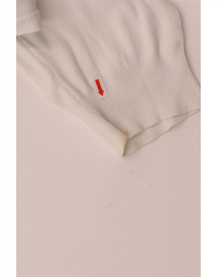 POLO RALPH LAUREN Jersey con cuello en V para hombre XL Algodón blanco
