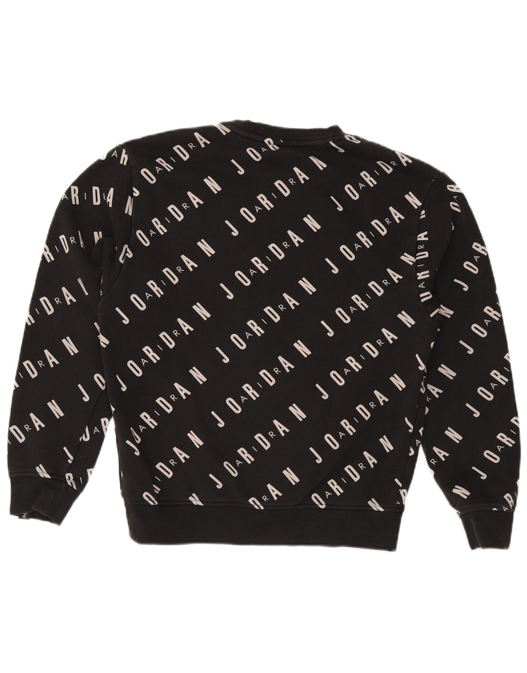 Jordan Mens Graphic Sudadera Jumper Pequeño Algodón Negro