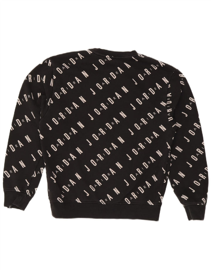 Jordan Mens Graphic Sudadera Jumper Pequeño Algodón Negro