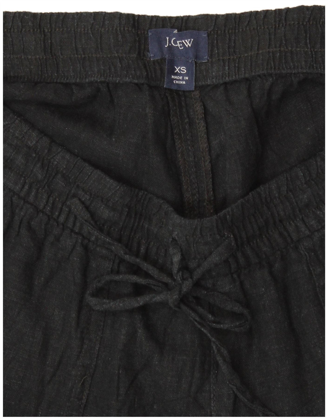 J. CREW Pantalones cortos casuales para mujer XS W26 Lino negro