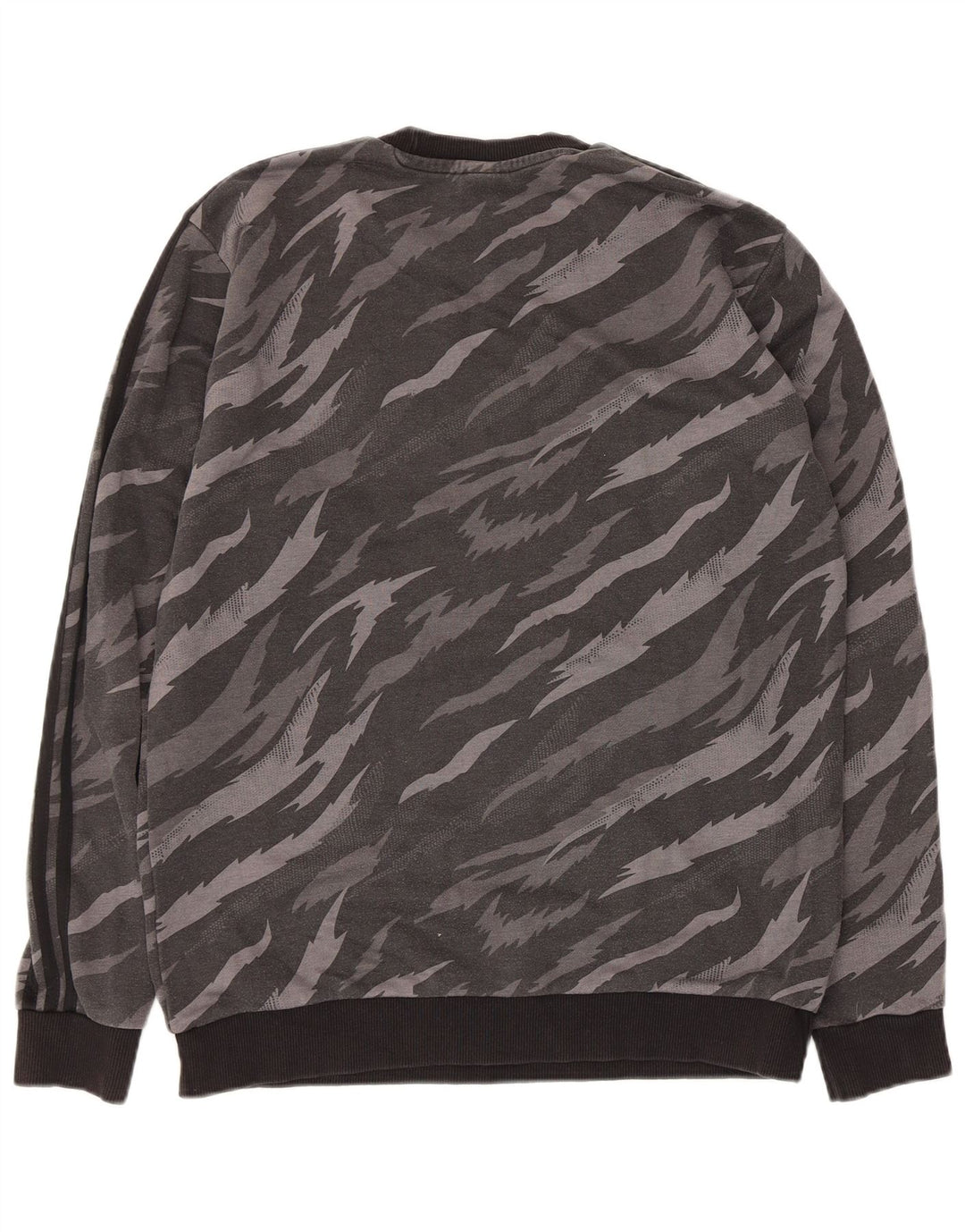Adidas Hombre Sudadera Jumper Gris Medio Animal Print Algodón