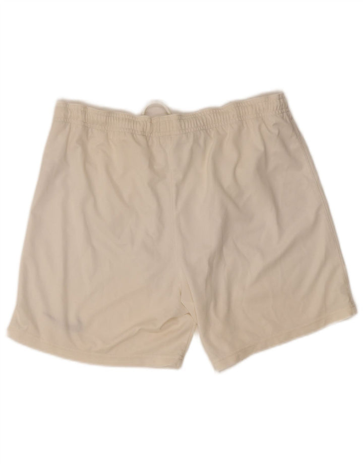 Pantalones cortos deportivos Nike Dri Fit para hombre poliéster blanco mediano