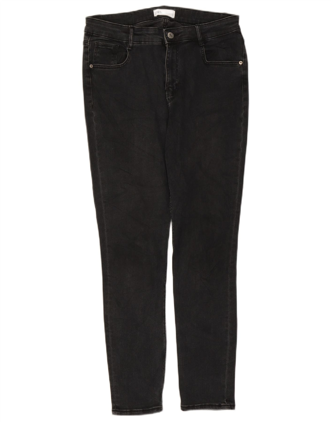 Zara Jeans Slim para Mujer EU 42 Large W32 L26 Negro