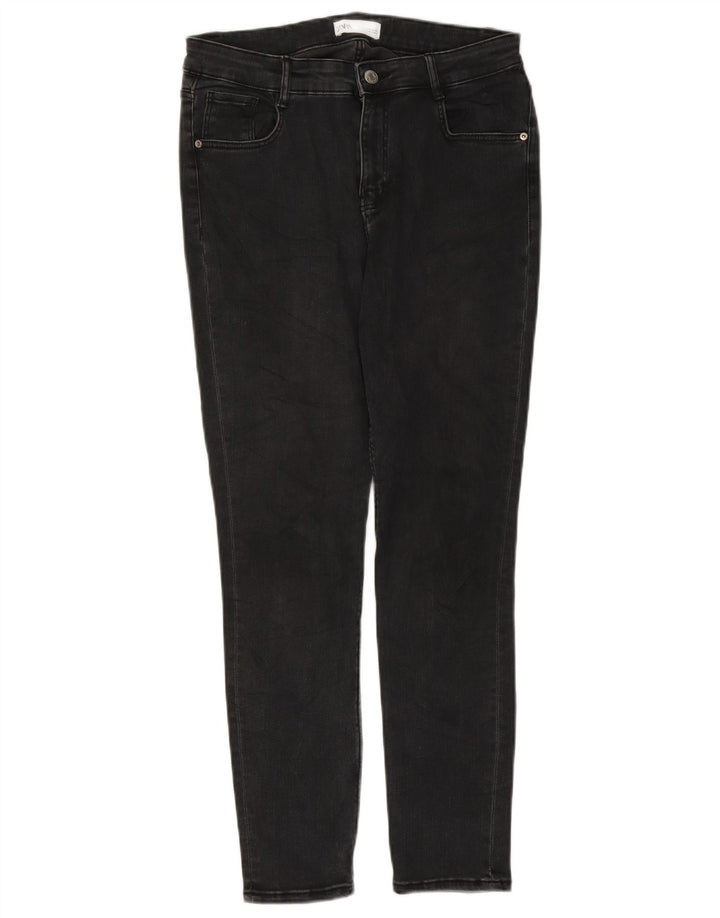 Zara Jeans Slim para Mujer EU 42 Large W32 L26 Negro