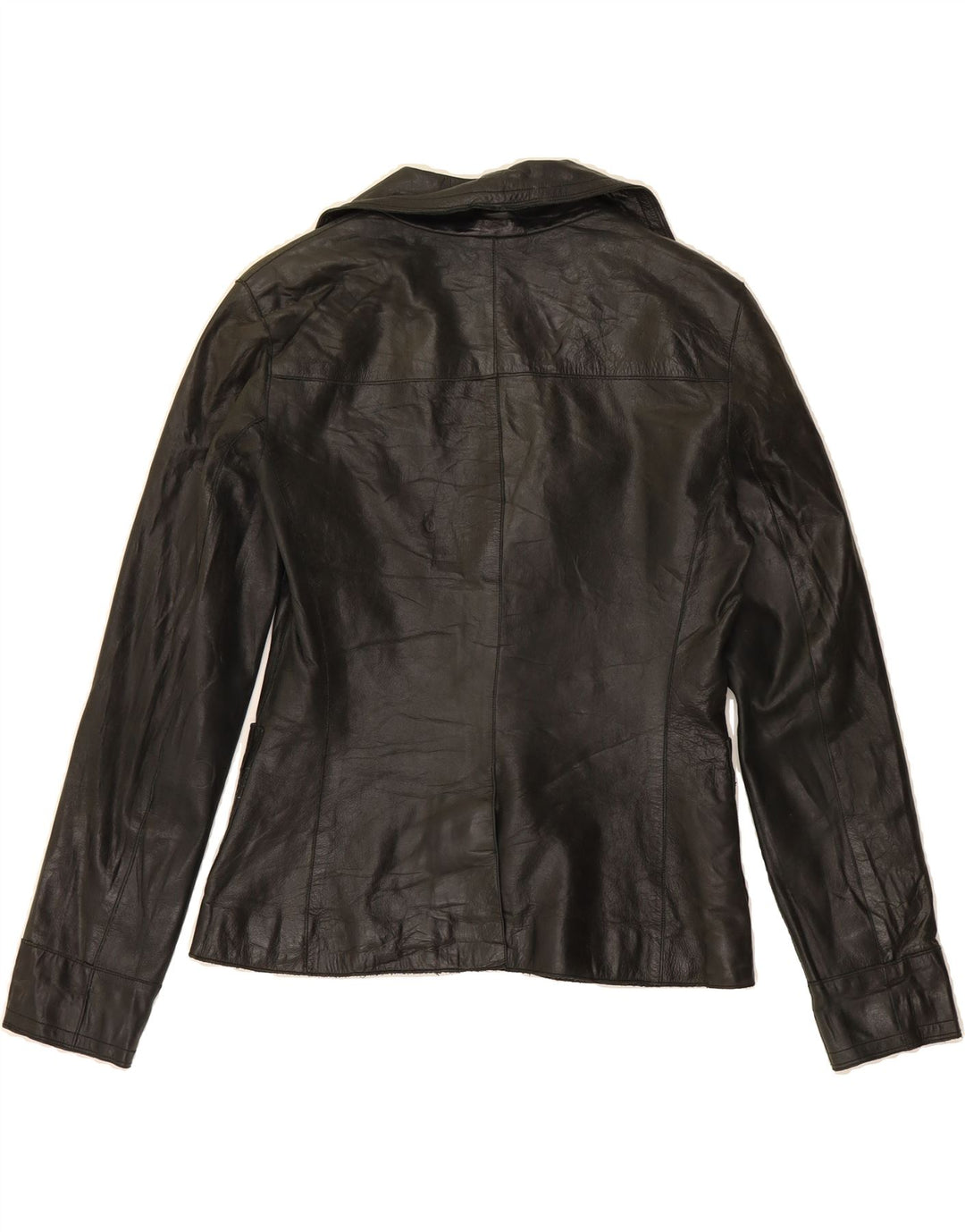 PART TWO Womens Leather Jacket UK 14 Large Black Leather Vintage Part Two and Second-Hand Part Two from Messina Hembry 
