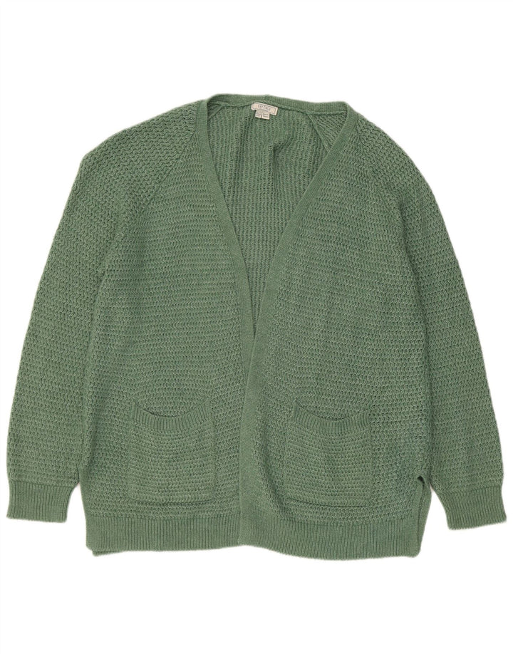 Cárdigan abierto para mujer Fat Face UK 12 Acrílico verde medio