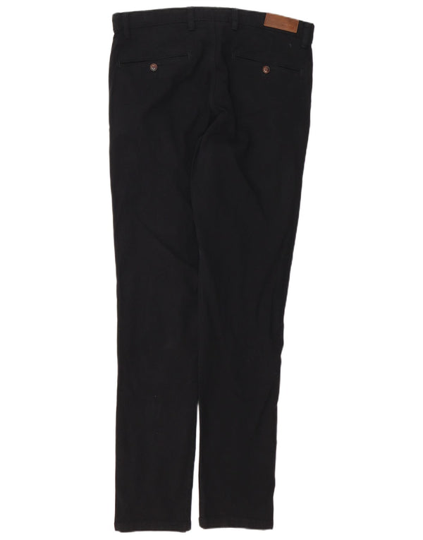 Jack & Jones Mens Slim Chino Pantalones W32 L34 Algodón Negro
