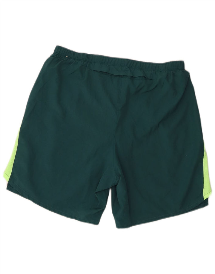 Pantalones cortos deportivos con gráfico Dri Fit para hombre Nike Poliéster color block verde medio