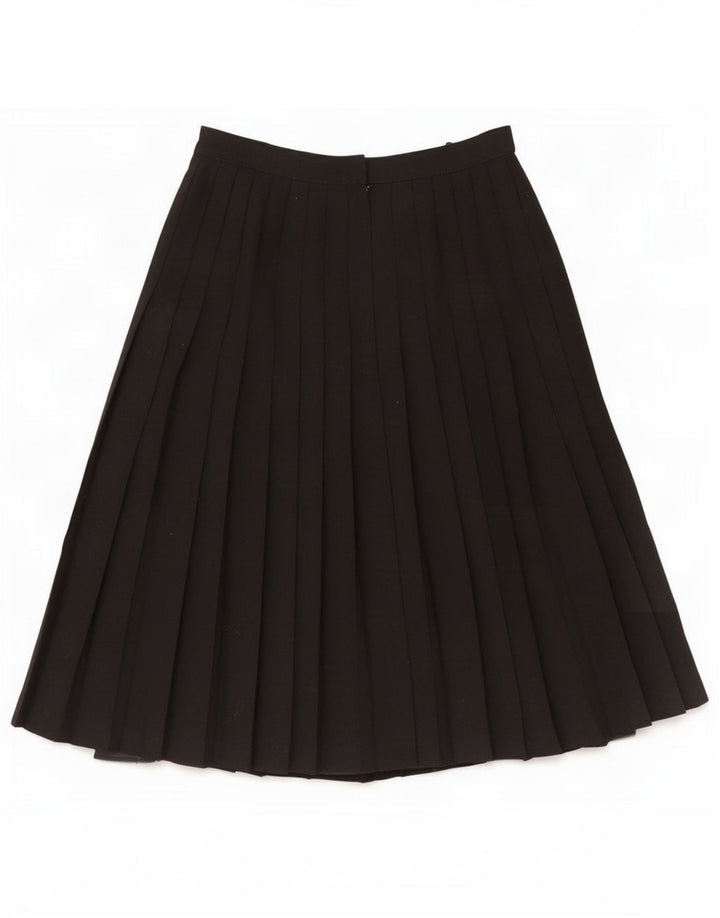 Falda plisada para mujer St Michael UK 12 Medium W26 Poliéster negro