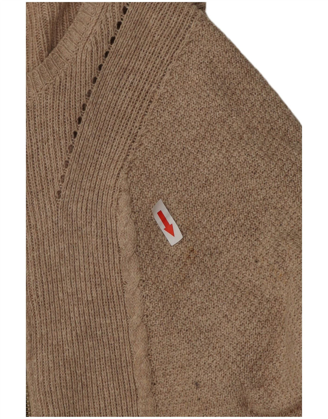 Marks & Spencer Suéter tipo cárdigan largo extragrande para mujer UK 8 Small Beige