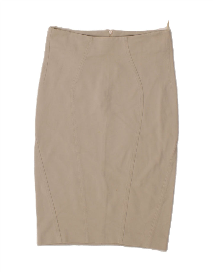 PINKO Womens Pencil Skirt UK 12 Medium W30  Grey Viscose Vintage Pinko and Second-Hand Pinko from Messina Hembry 