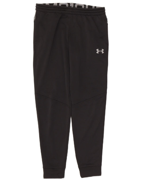 Under Armour Boys Tracksuit Trousers Joggers 13-14 Years XL Black Polyester