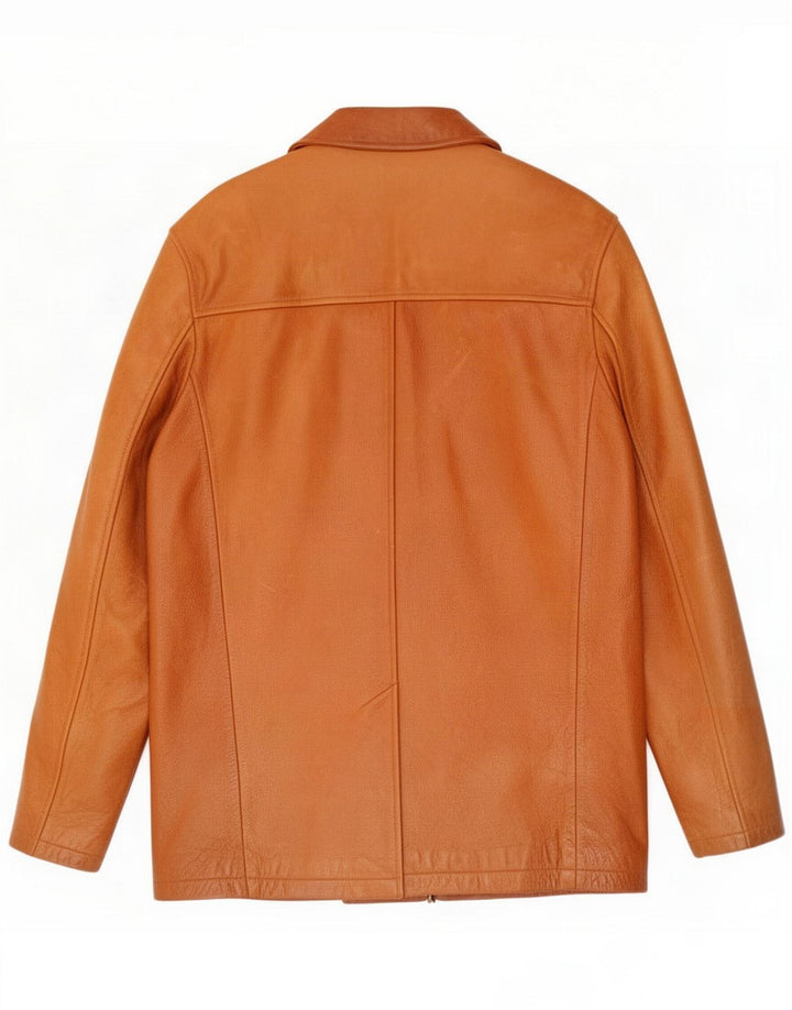 Chaqueta de cuero vintage para hombre EU 48 Marrón medio clásico