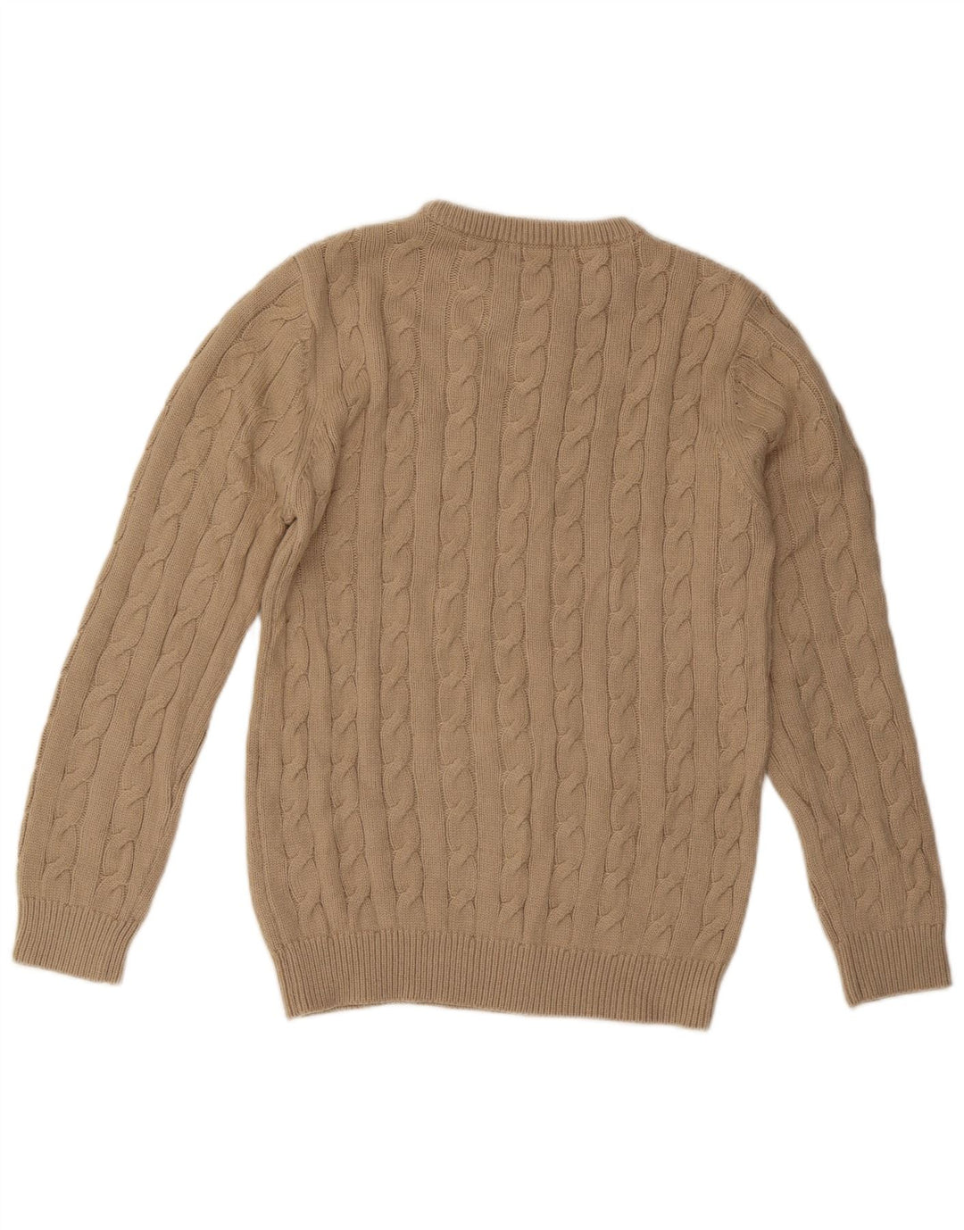ENOS & CO Suéter tipo jersey con cuello redondo para hombre Acrílico beige medio