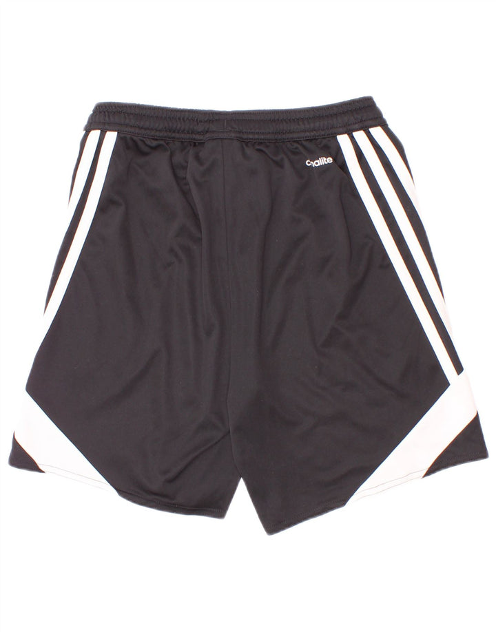 Adidas Pantalones cortos deportivos para niños 9-10 años Mediano Negro Colorblock Poliéster