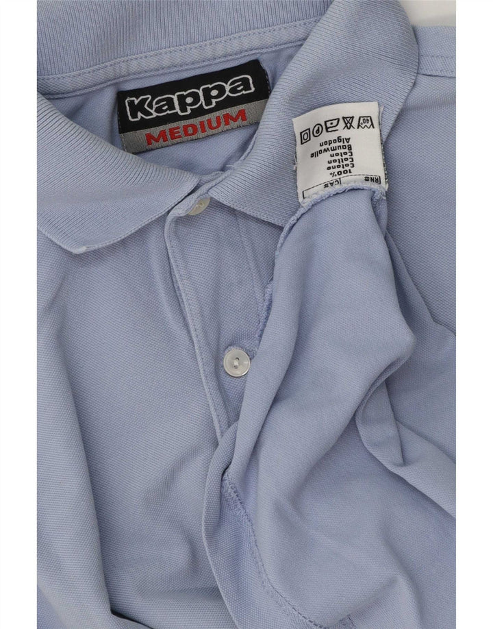 Polo Kappa Hombre Algodón Azul Medio