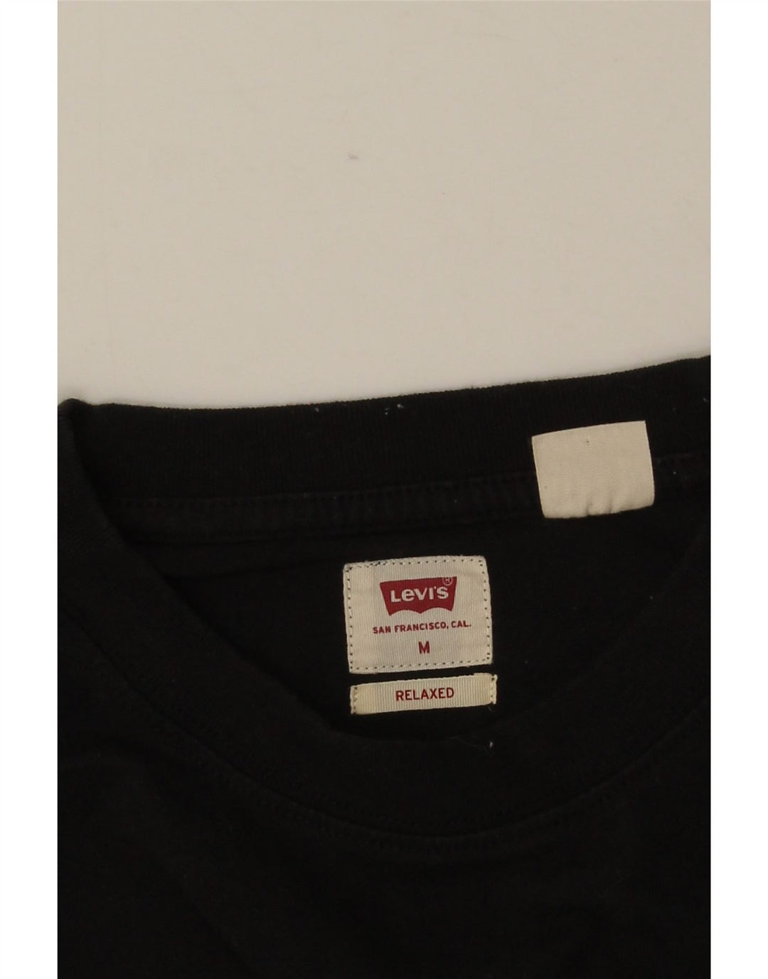 LEVI'S Camiseta holgada para hombre, talla mediana, negra