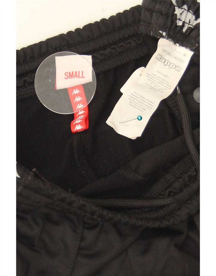 Kappa Hombre Pantalones De Chándal Gráfico Small Poliéster Negro