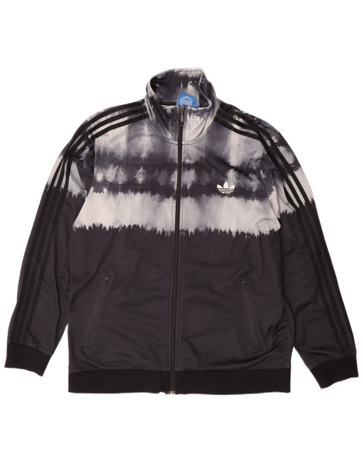 Adidas Hombre Chándal Top Chaqueta XL Negro Tie Dye